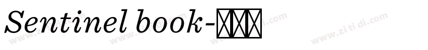 Sentinel book字体转换
